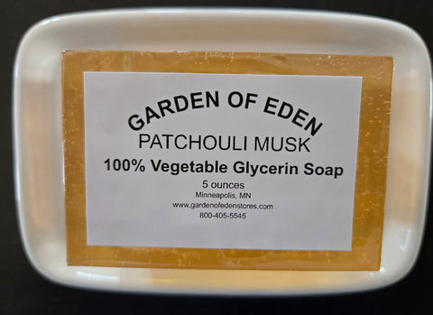 Garden of Eden Glycerin Soap - Patchouli Musk Bar