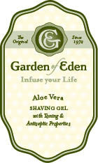 Garden of Eden Shave Gel with Aloe Vera, 8 oz.