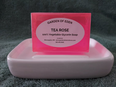 Garden of Eden Glycerin Soap - Tea Rose Bar